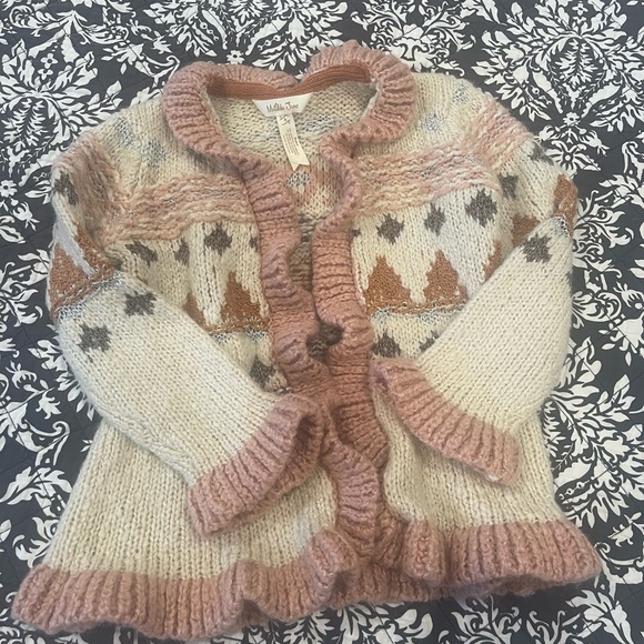 Matilda Jane Just Imagine Stephanie Open Front Knit Sweater Cardigan Size 4 - Picture 4 of 6